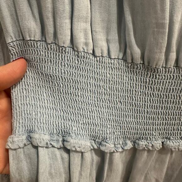 NWT $220 Rails Chambray Lightweight Smocked Mini Dress, Sz M (8-10) (LL-1129) - Picture 7 of 12